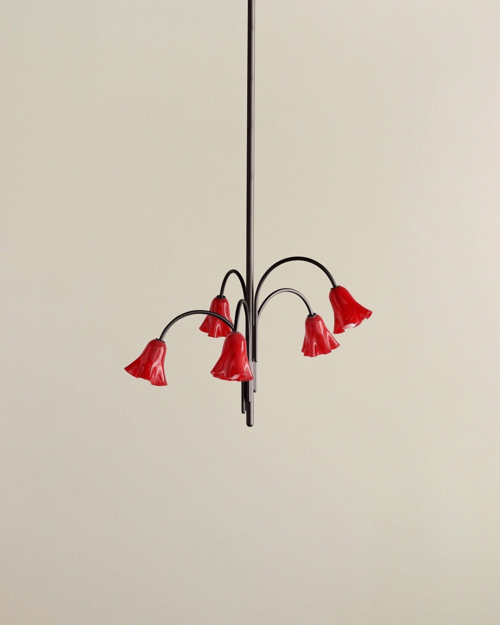 Aurora Chandelier Blossom Petal Glass Arms - Letslighting