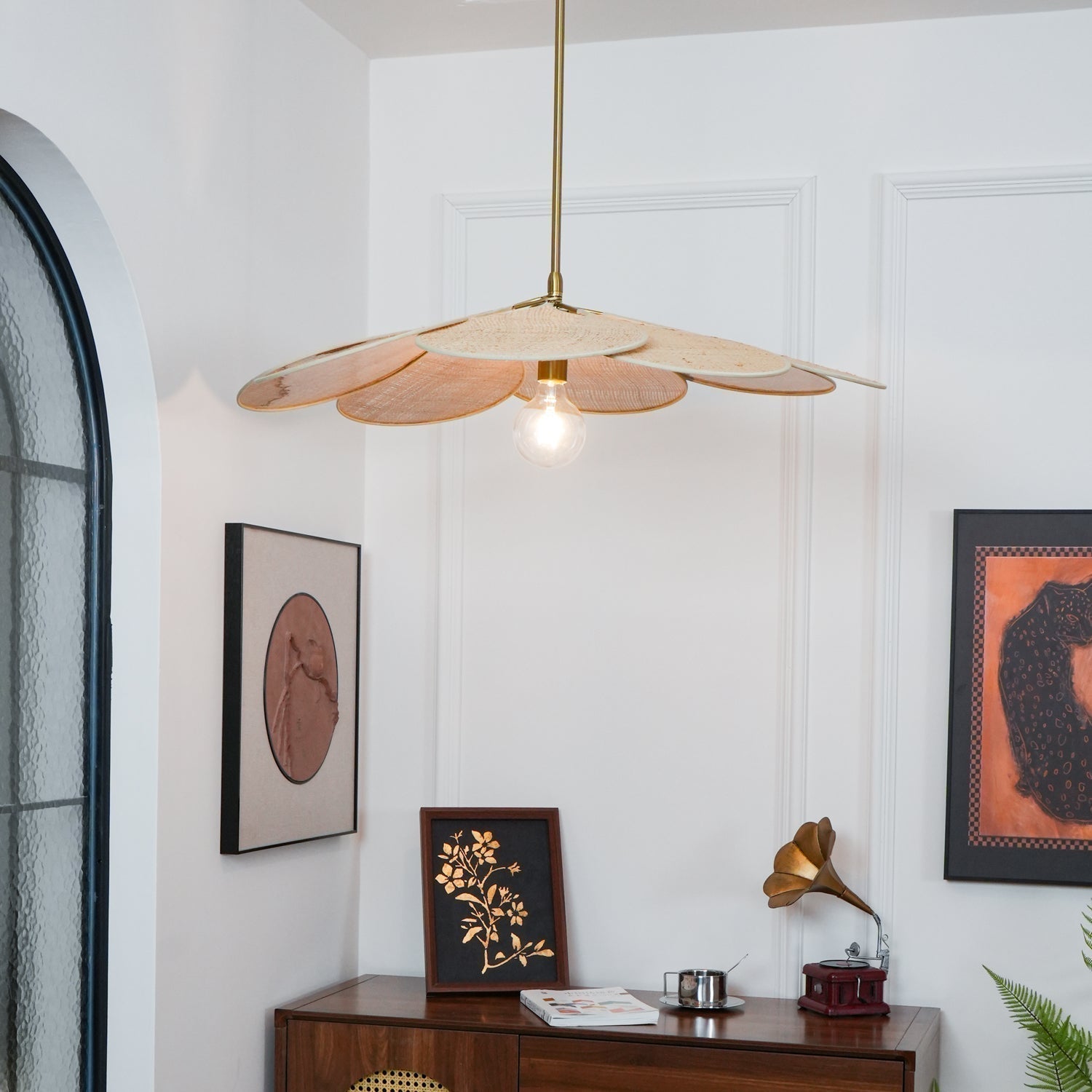 Petals Bloom Rattan Pendant Lamp - Letslighting