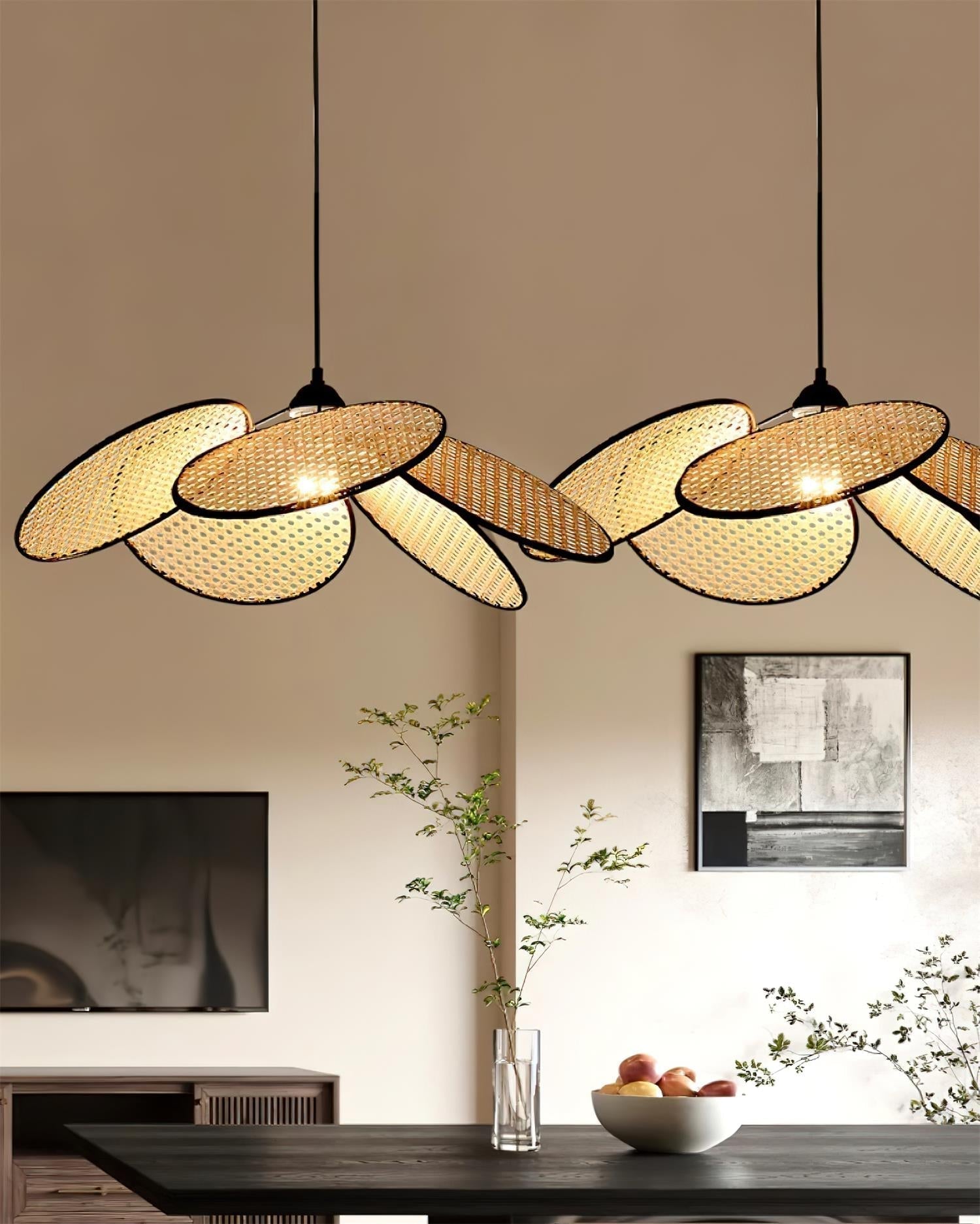 Petals Rattan Pendant Lamp - Letslighting