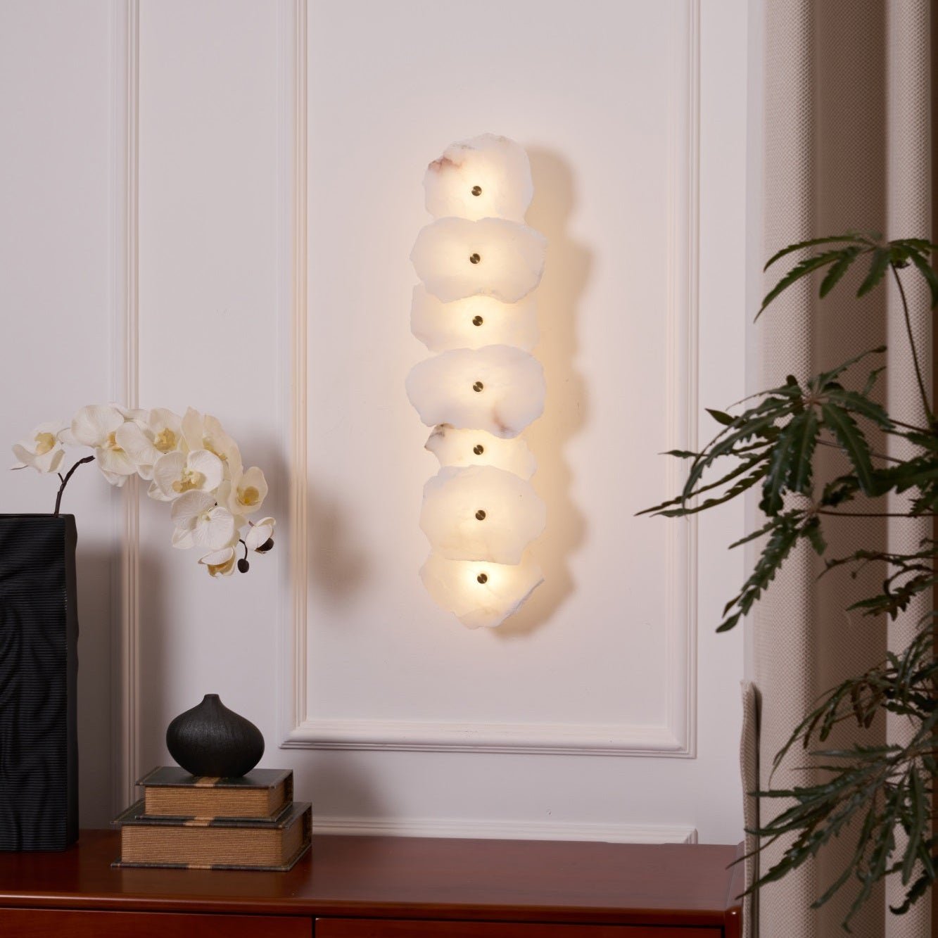 Ritta Lámpara de Pared Flor de Alabastro