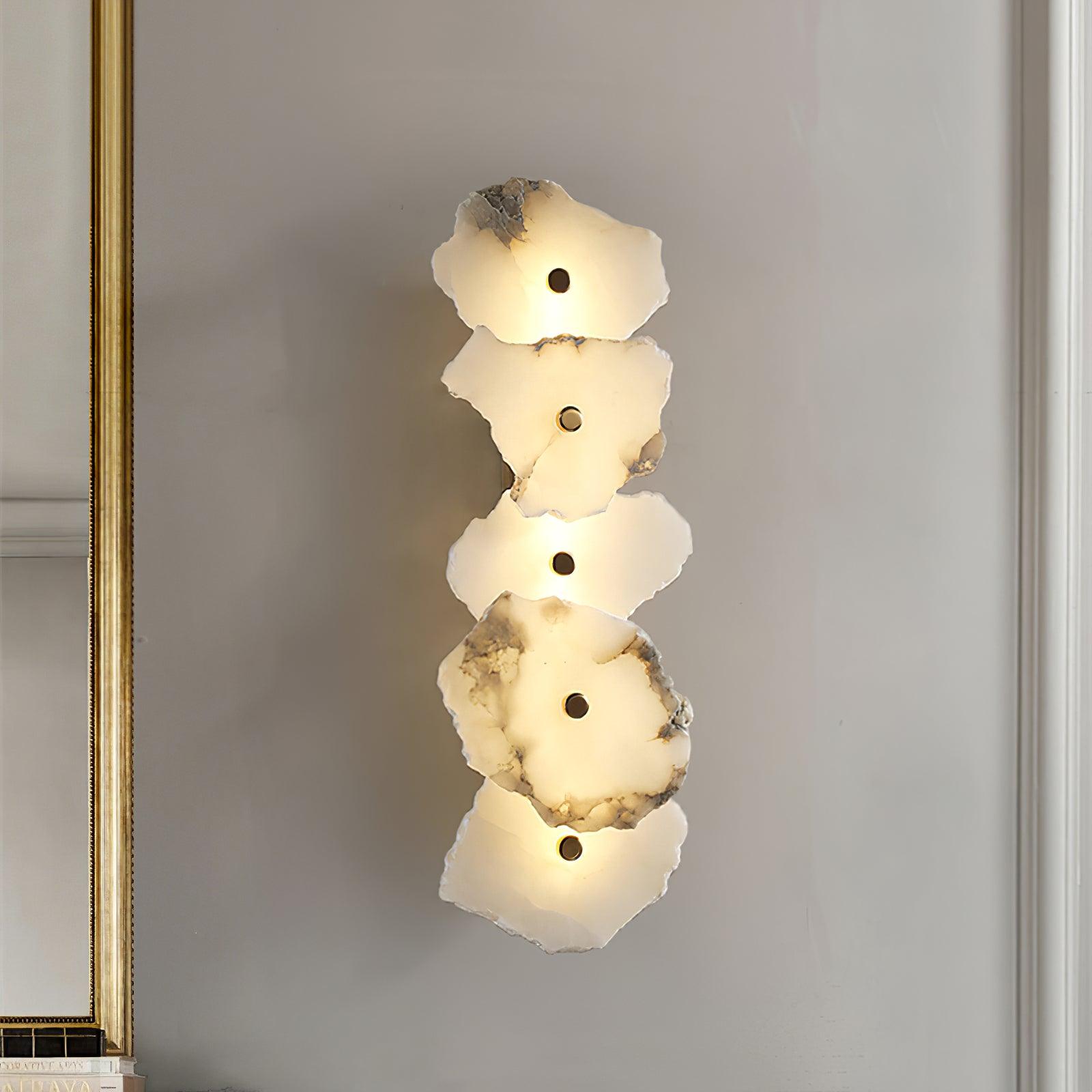 Alaeila Floral Cluster Alabaster Wall Light - Letslighting