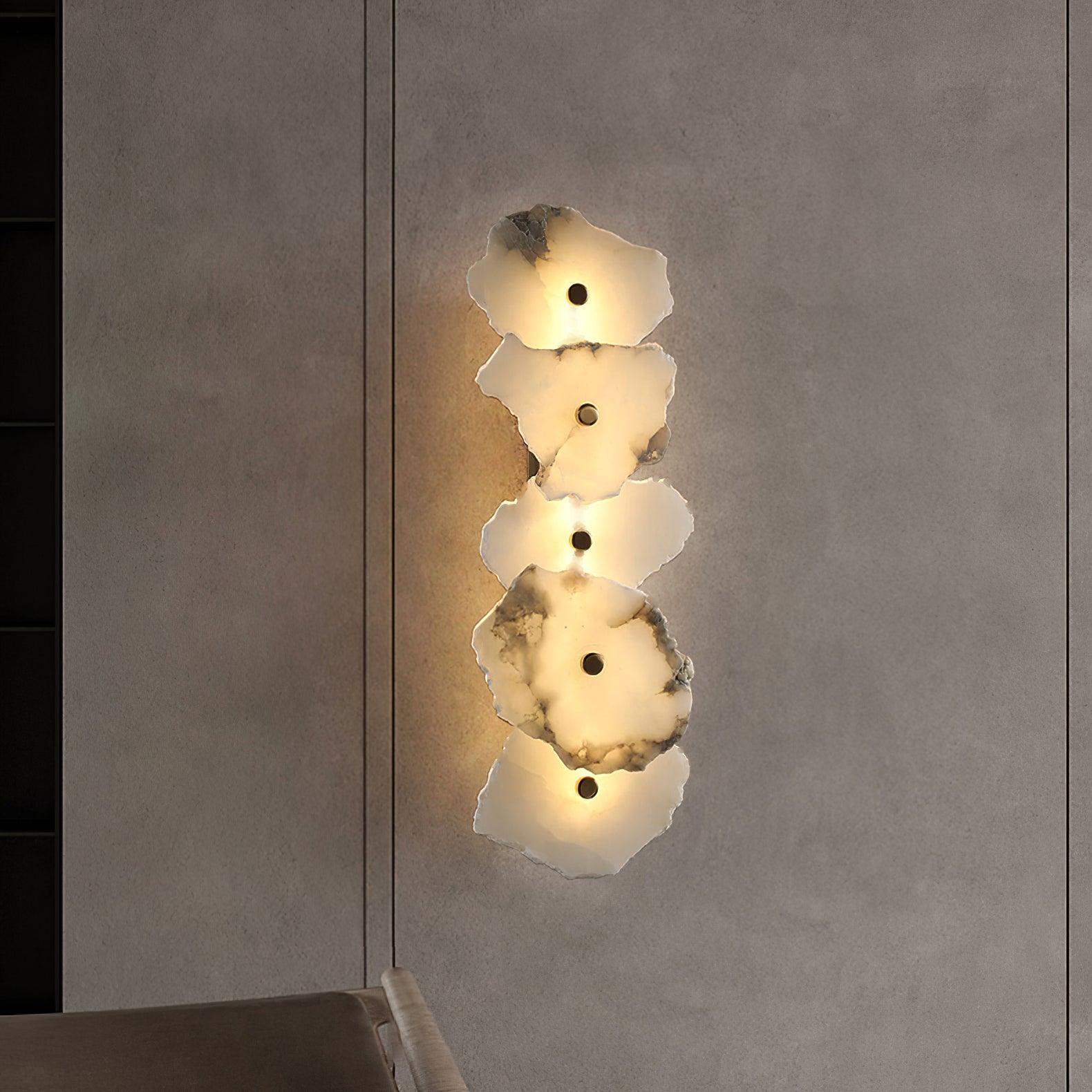 Ritta Lámpara de Pared Flor de Alabastro
