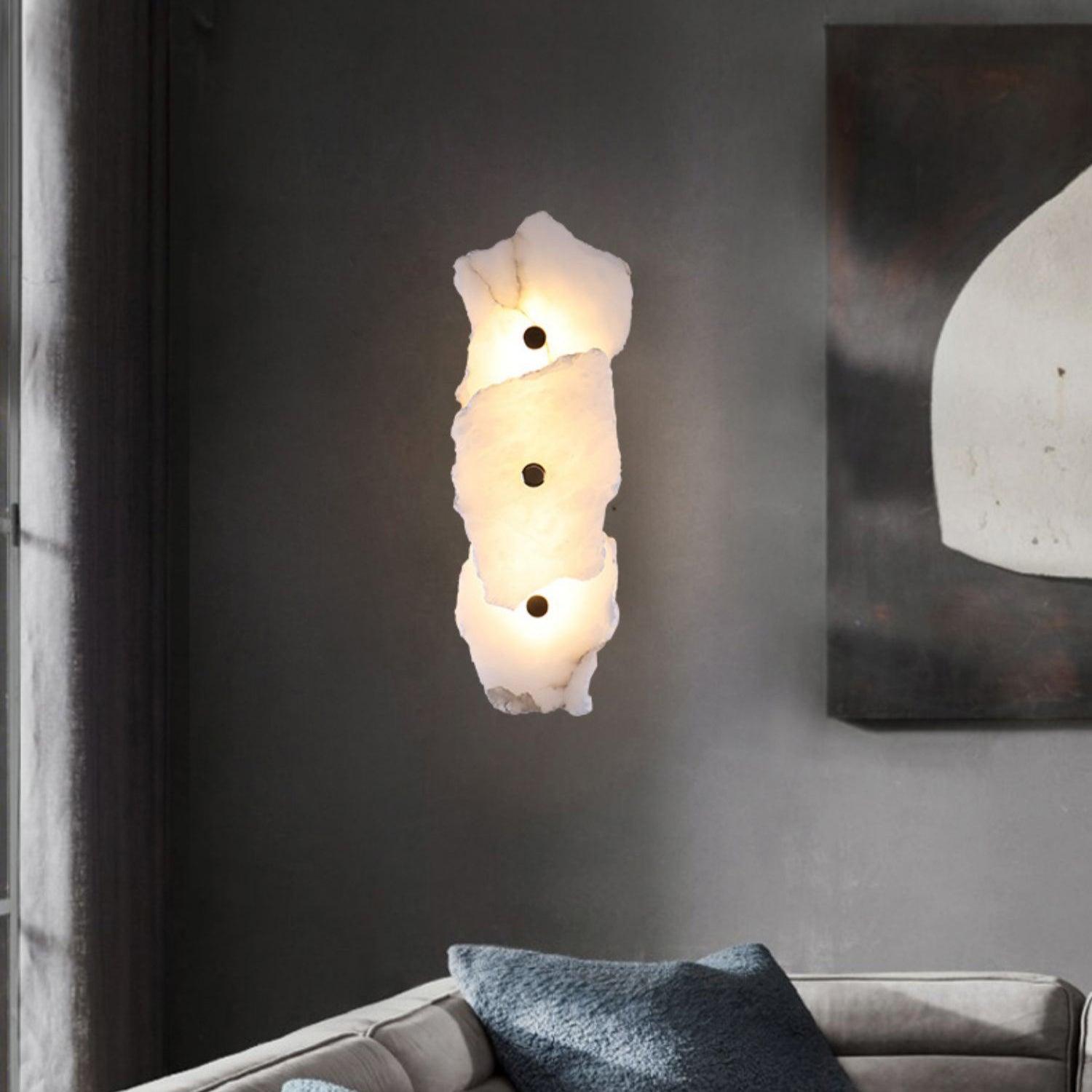 Alaeila Floral Cluster Alabaster Wall Light - Letslighting