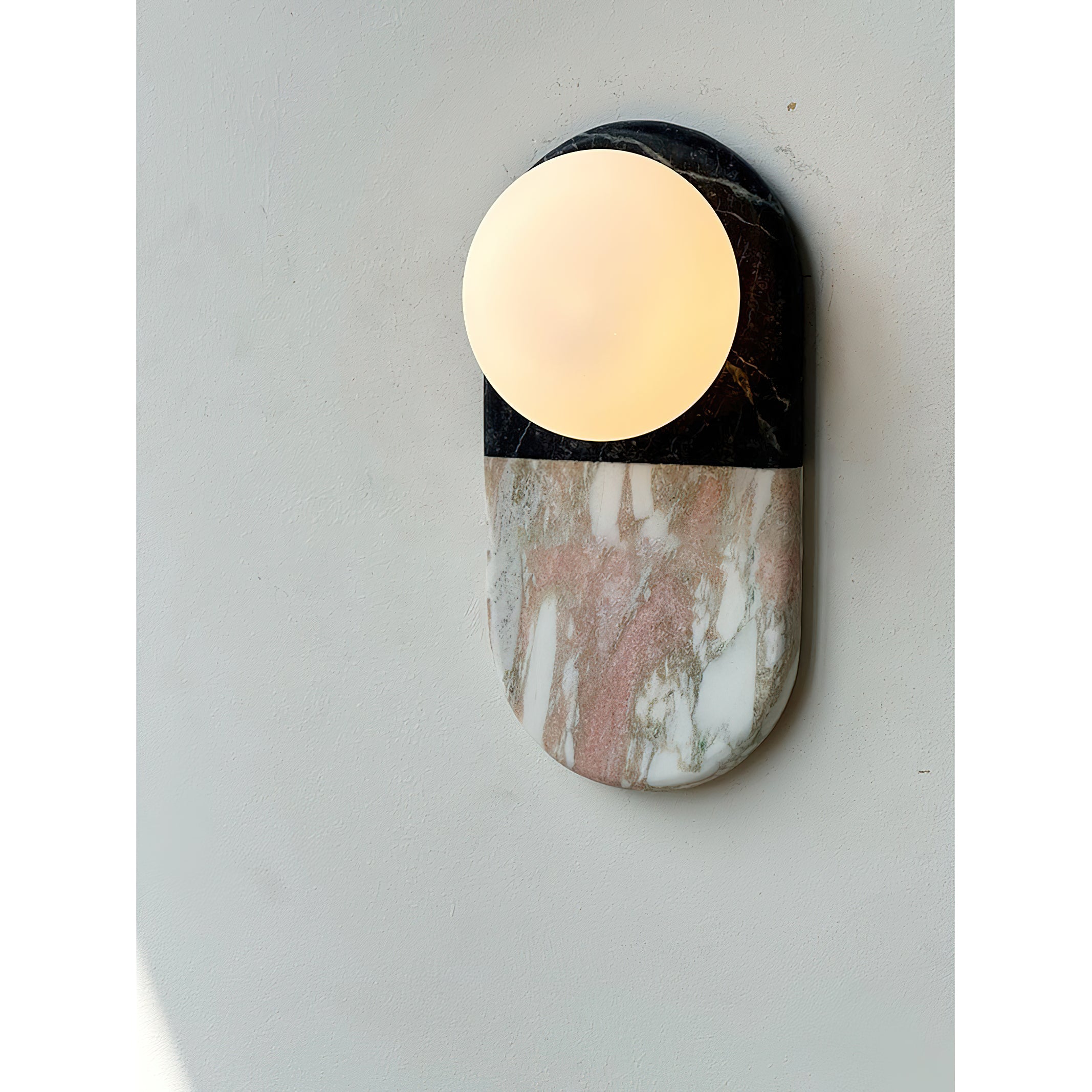Alvynan Modern Minimalist Marble Sconce Wall Lamp - Lamp Copper