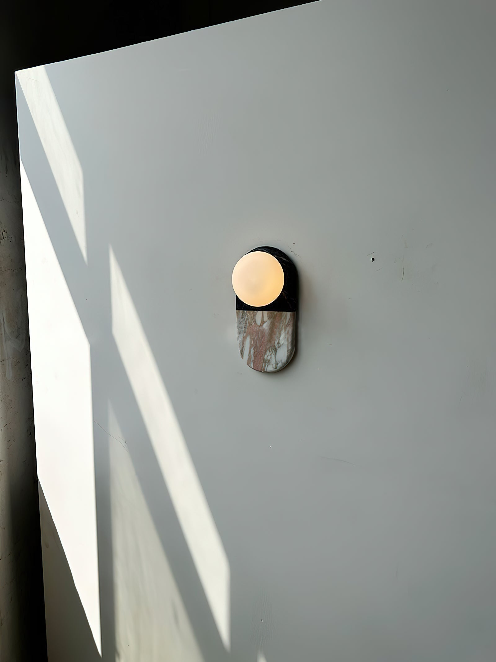 Alvynan Modern Minimalist Marble Sconce Wall Lamp - Lamp Copper