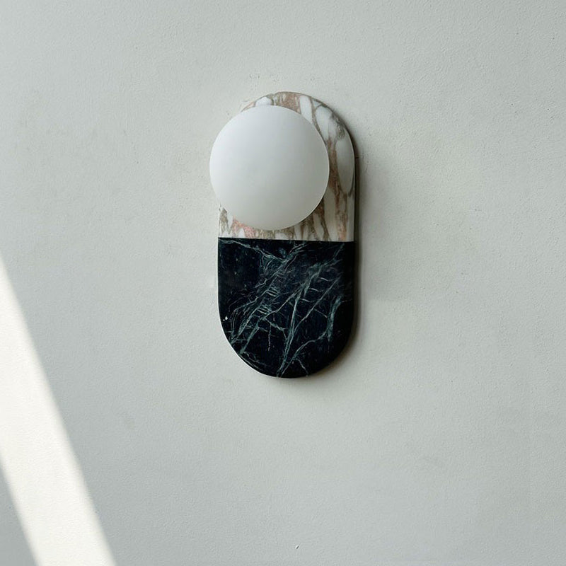 Alvynan Modern Minimalist Marble Sconce Wall Lamp - Lamp Copper