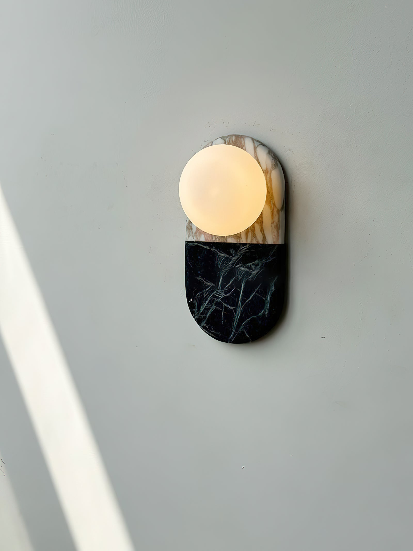Alvynan Modern Minimalist Marble Sconce Wall Lamp - Lamp Copper