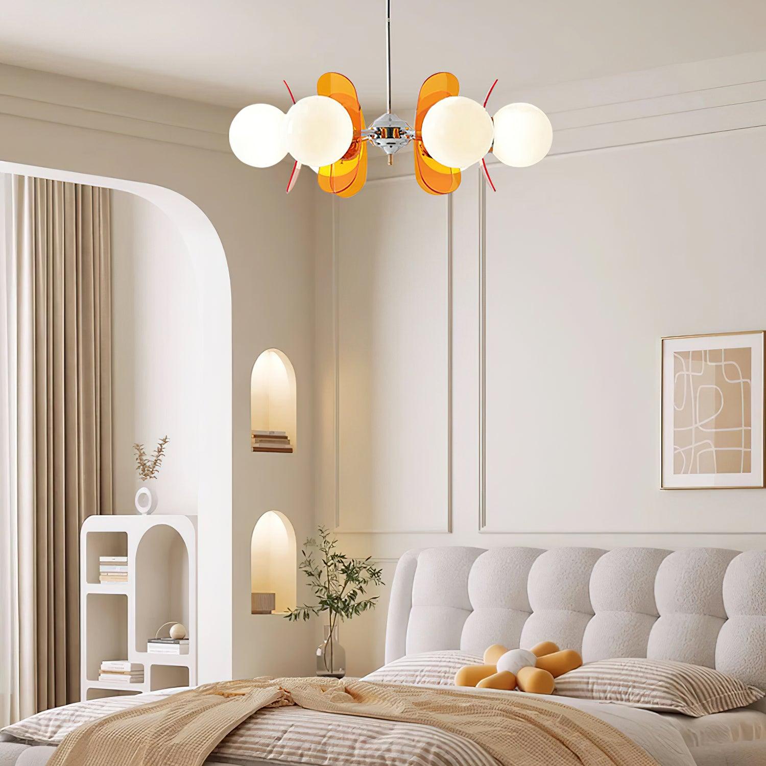 Aira  Chandelier Brown &Orange
