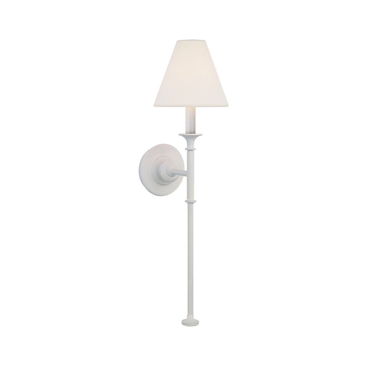 Silva Lámpara de Pared Vintage de Tela con Brazo de Negro/Blanco/Látón