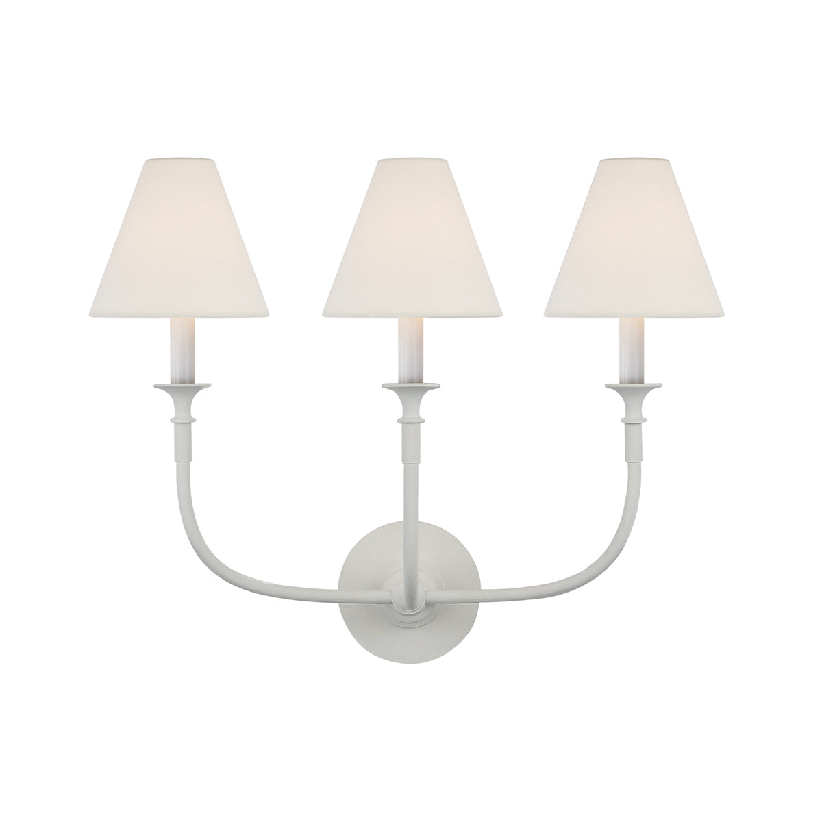 Silva Lámpara de Pared Vintage de Tela con Brazo de Negro/Blanco/Látón