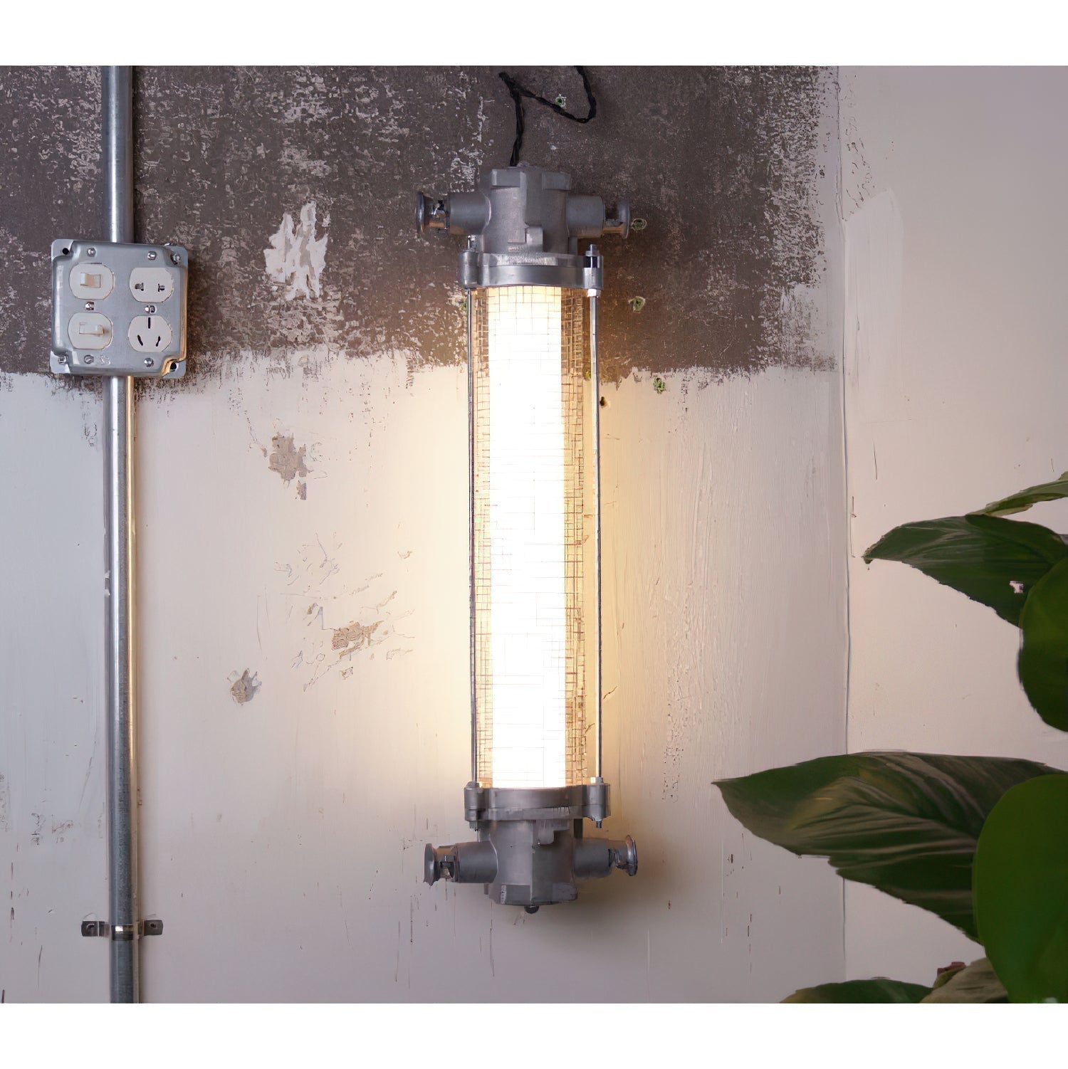 Nyliryra Elegance Vintage Offset Metal Wall Lamp - Lamp Copper