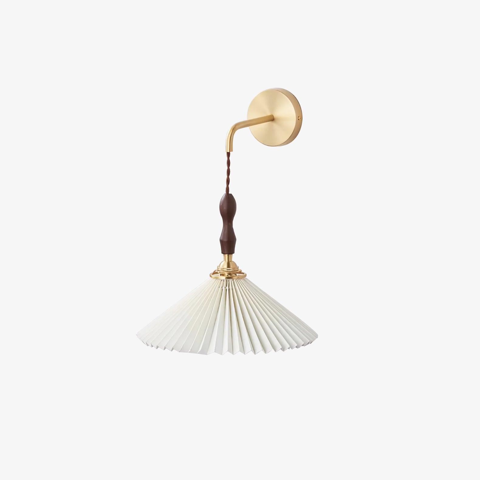 Pleated Wooden Wall Lamp - Letslighting