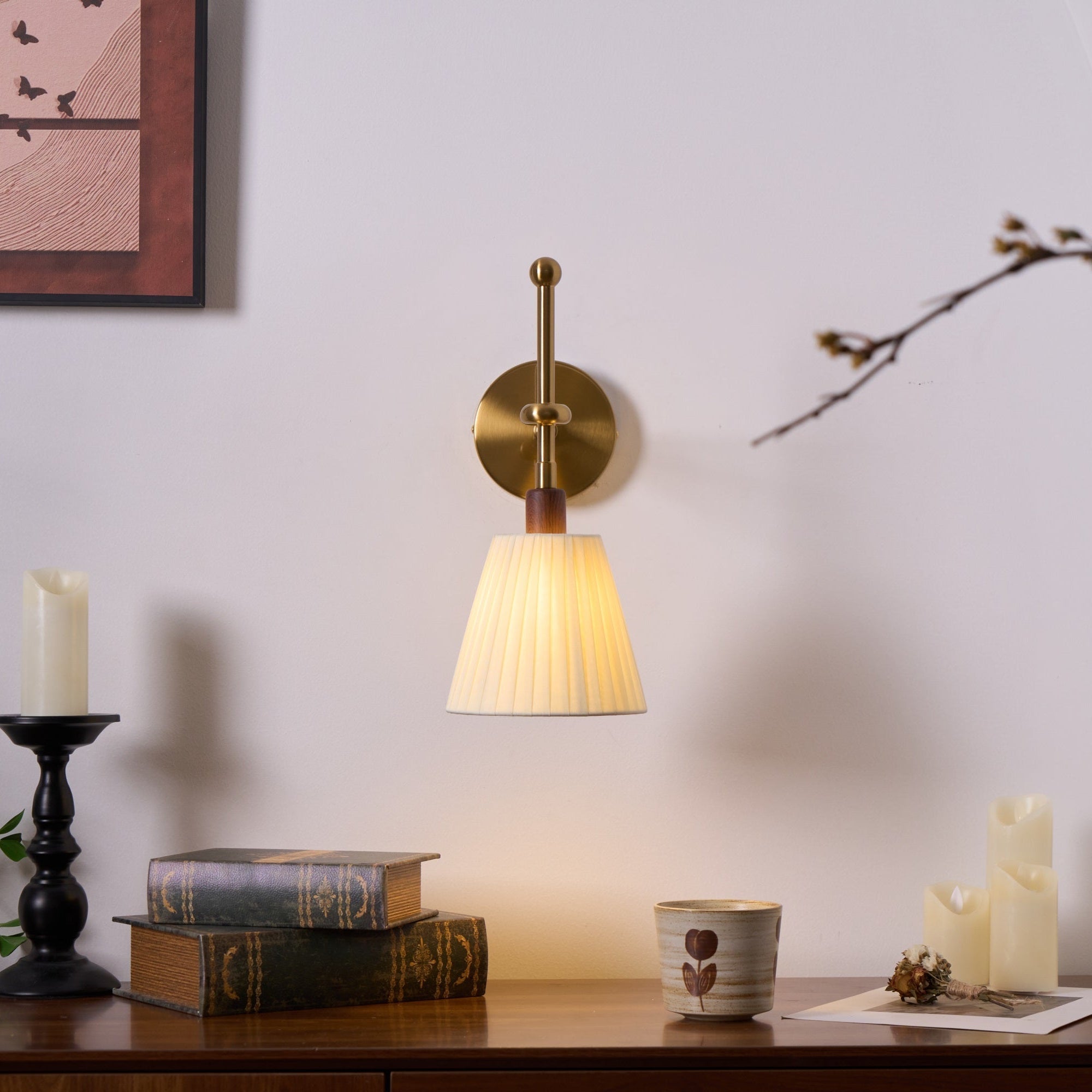 Pleated Fabric Wall Lamp - Letslighting
