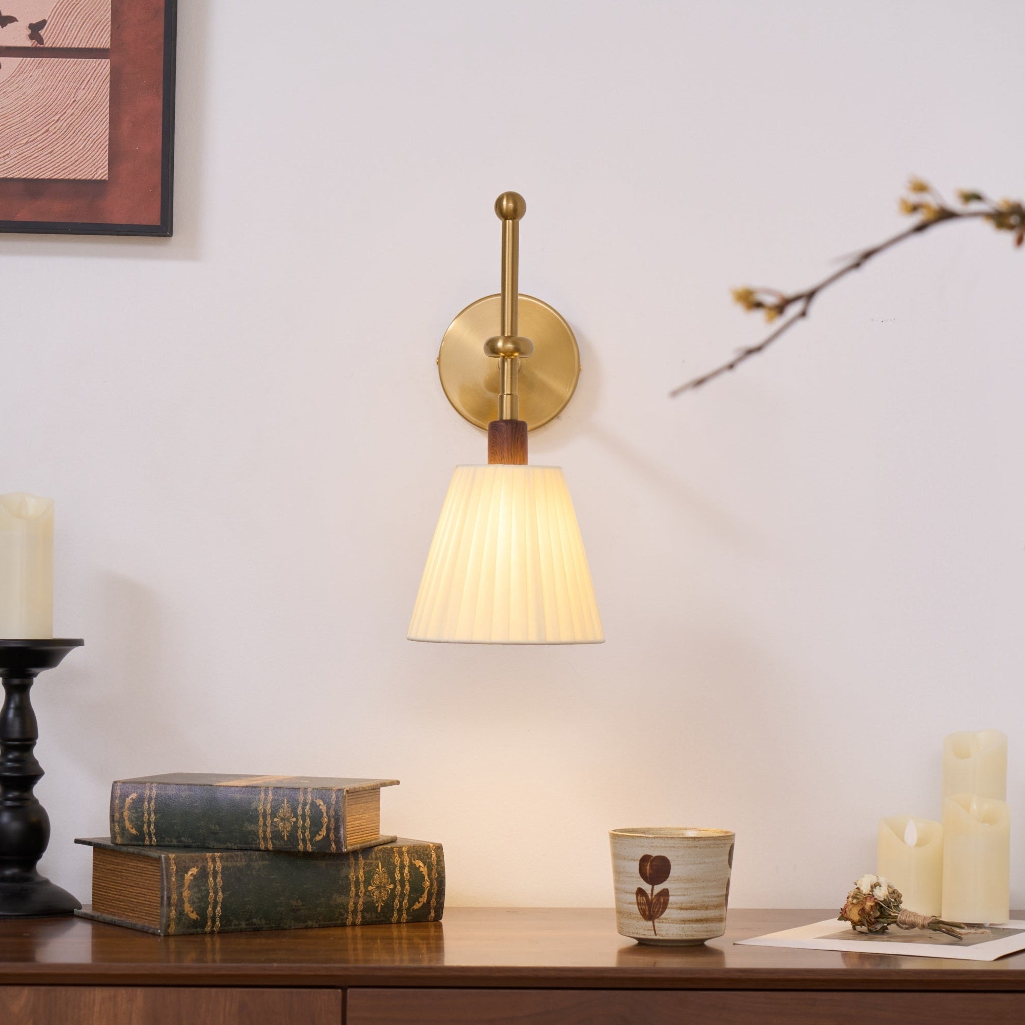 Pleated Fabric Wall Lamp - Letslighting