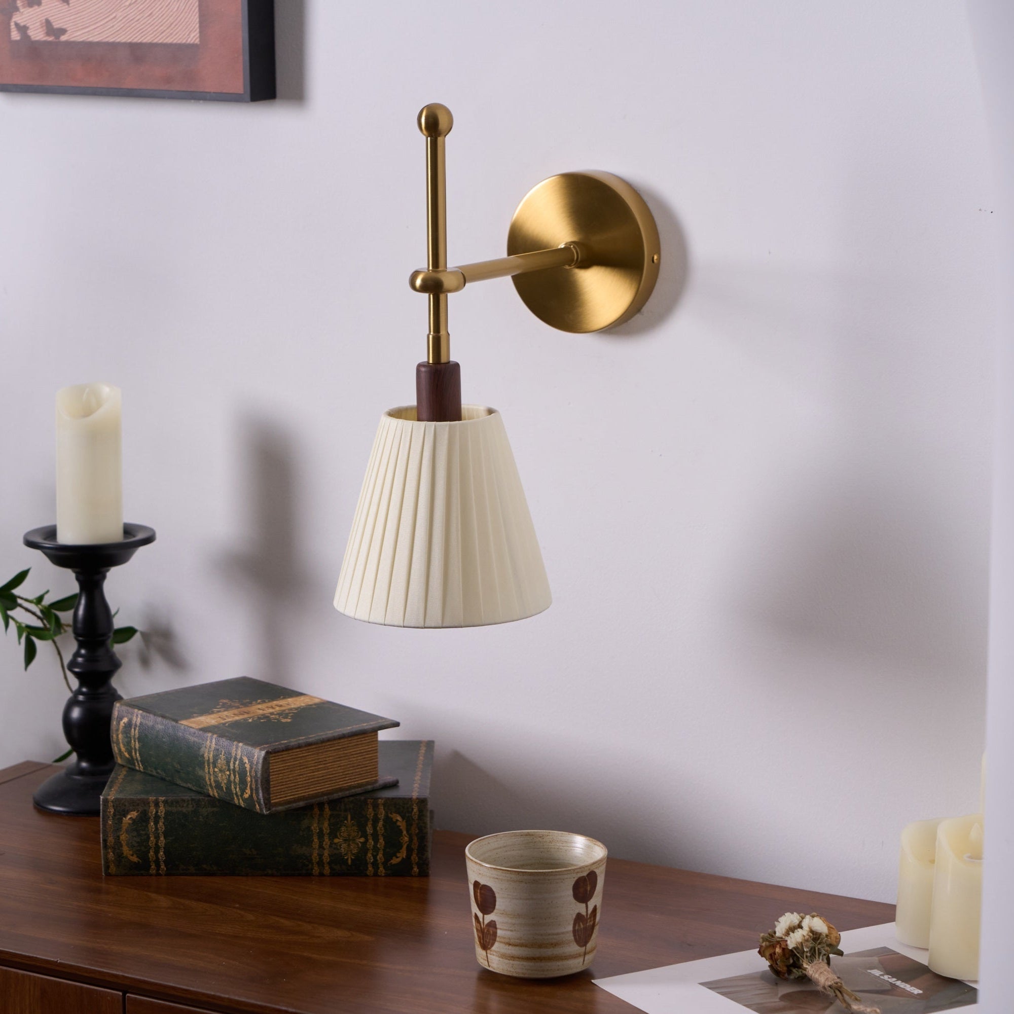 Pleated Fabric Wall Lamp - Letslighting