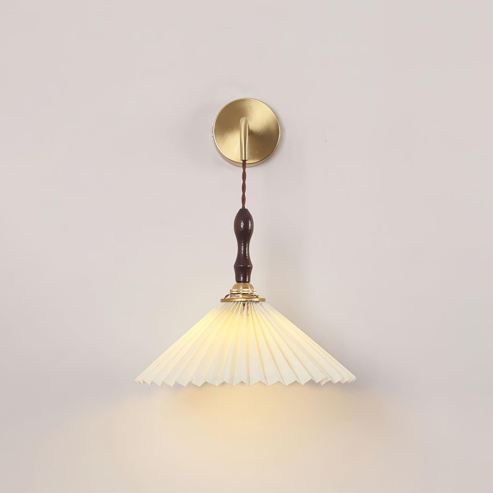 Pleated Wooden Wall Lamp - Letslighting