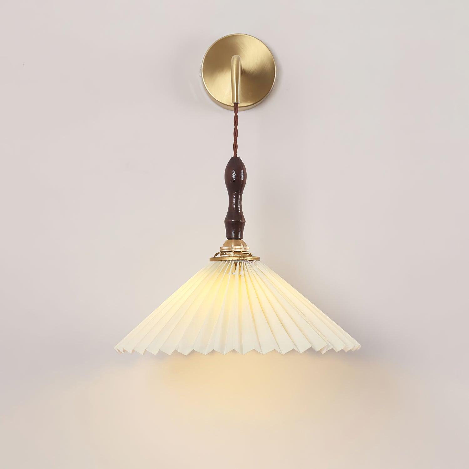 Pleated Wooden Wall Lamp - Letslighting
