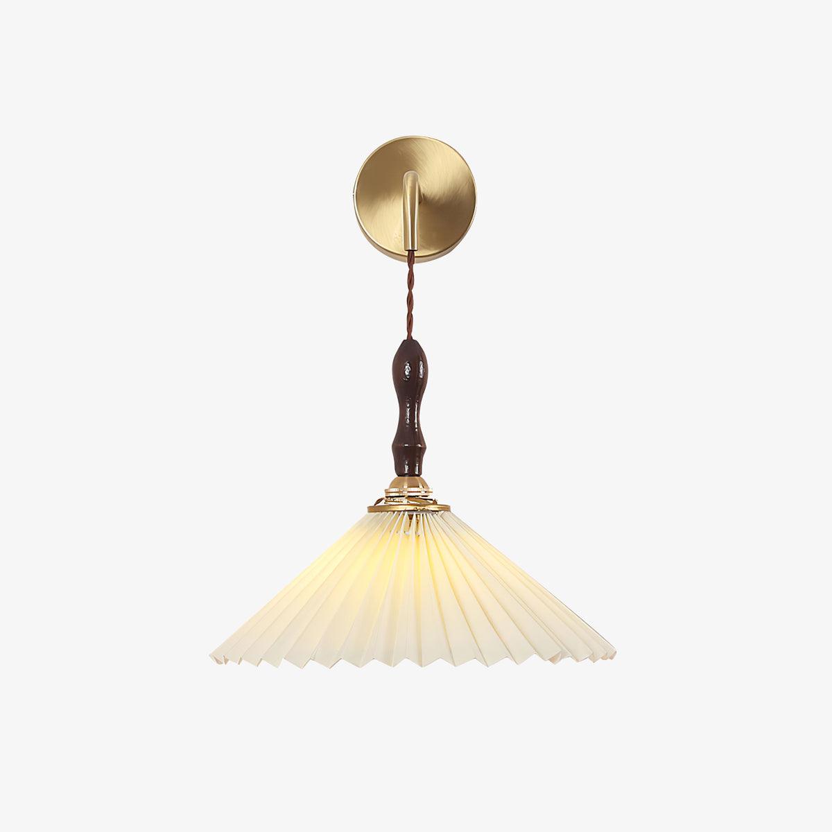 Pleated Wooden Wall Lamp - Letslighting