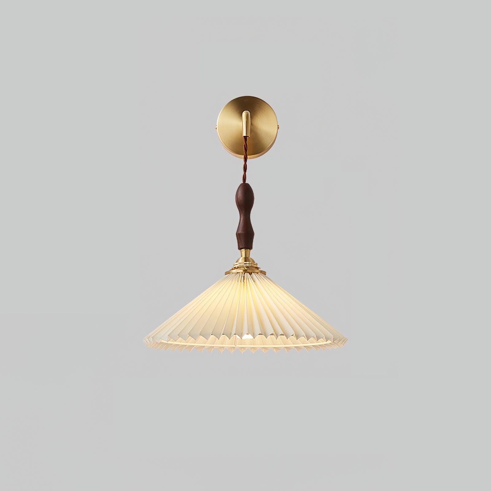 Pleated Wooden Wall Lamp - Letslighting