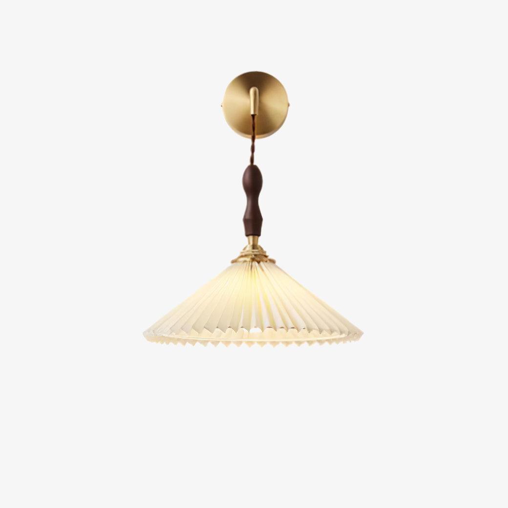 Pleated Wooden Wall Lamp - Letslighting