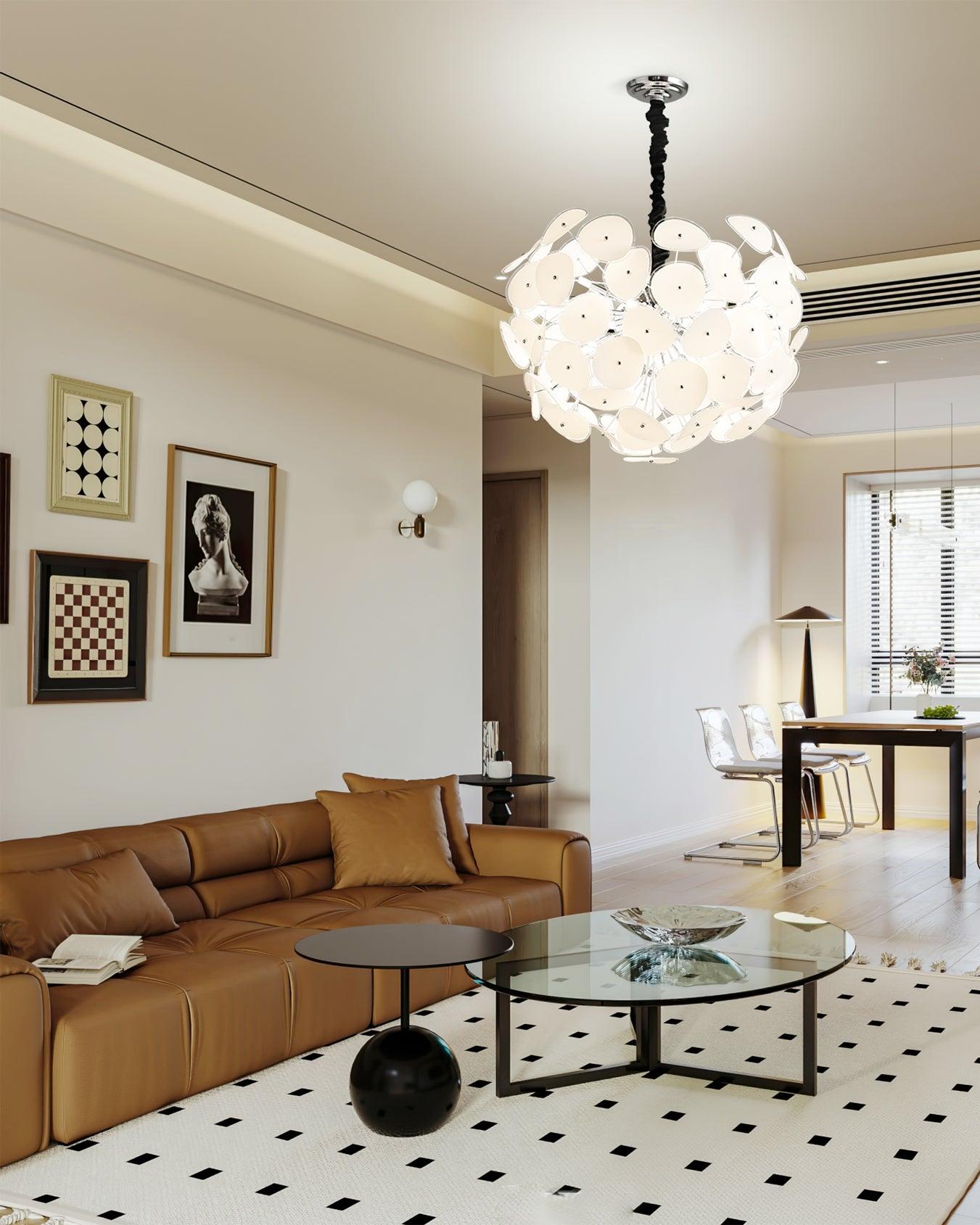 Poppy Glass Chandelier - Letslighting