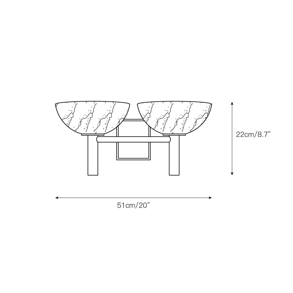 Weft Modern Minimalist Alabaster Metal Wall Lamp - Lamp Copper