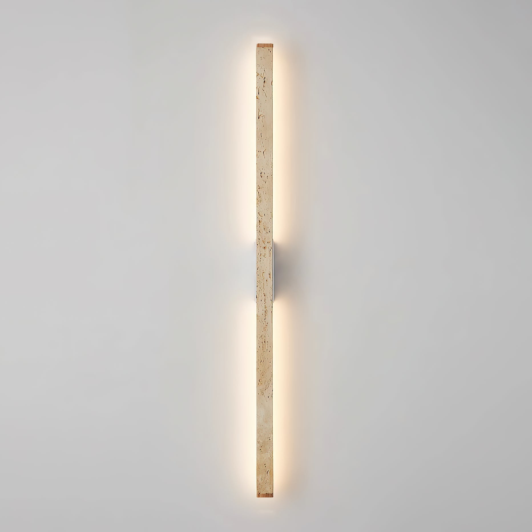 Vivyna Modern Minimalist Travertine Wall Lamp - Lamp Copper