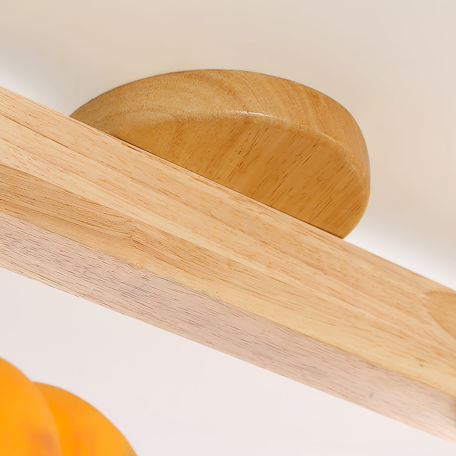 Muto Moderno Plafón Lámpara de Techo Madera Resina Dormitorio Pasillo