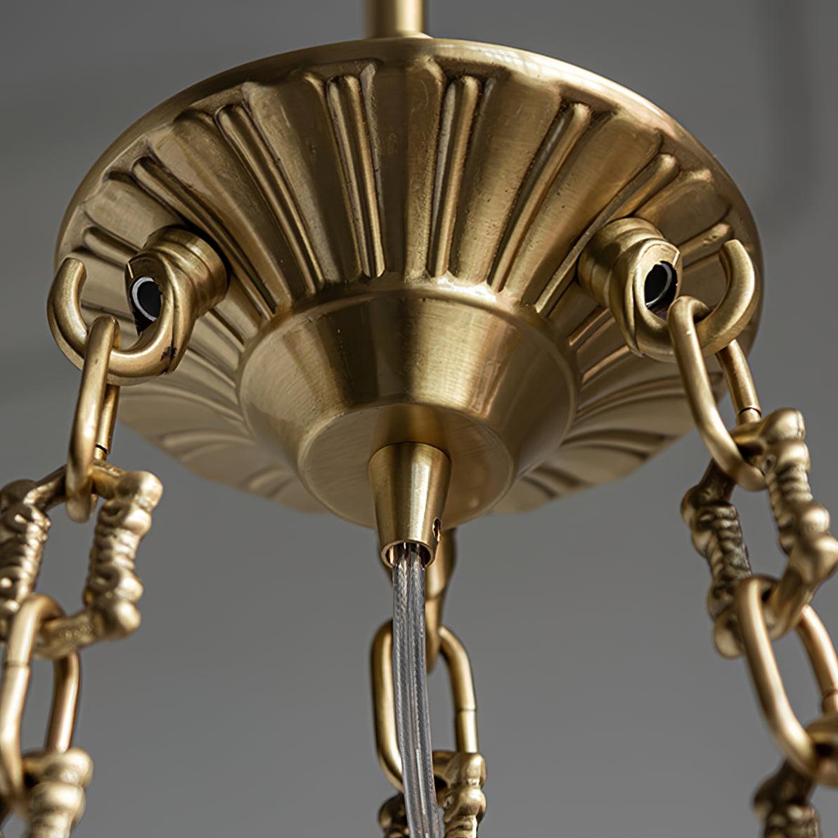 Putti Statuettes Brass Suspension - Letslighting