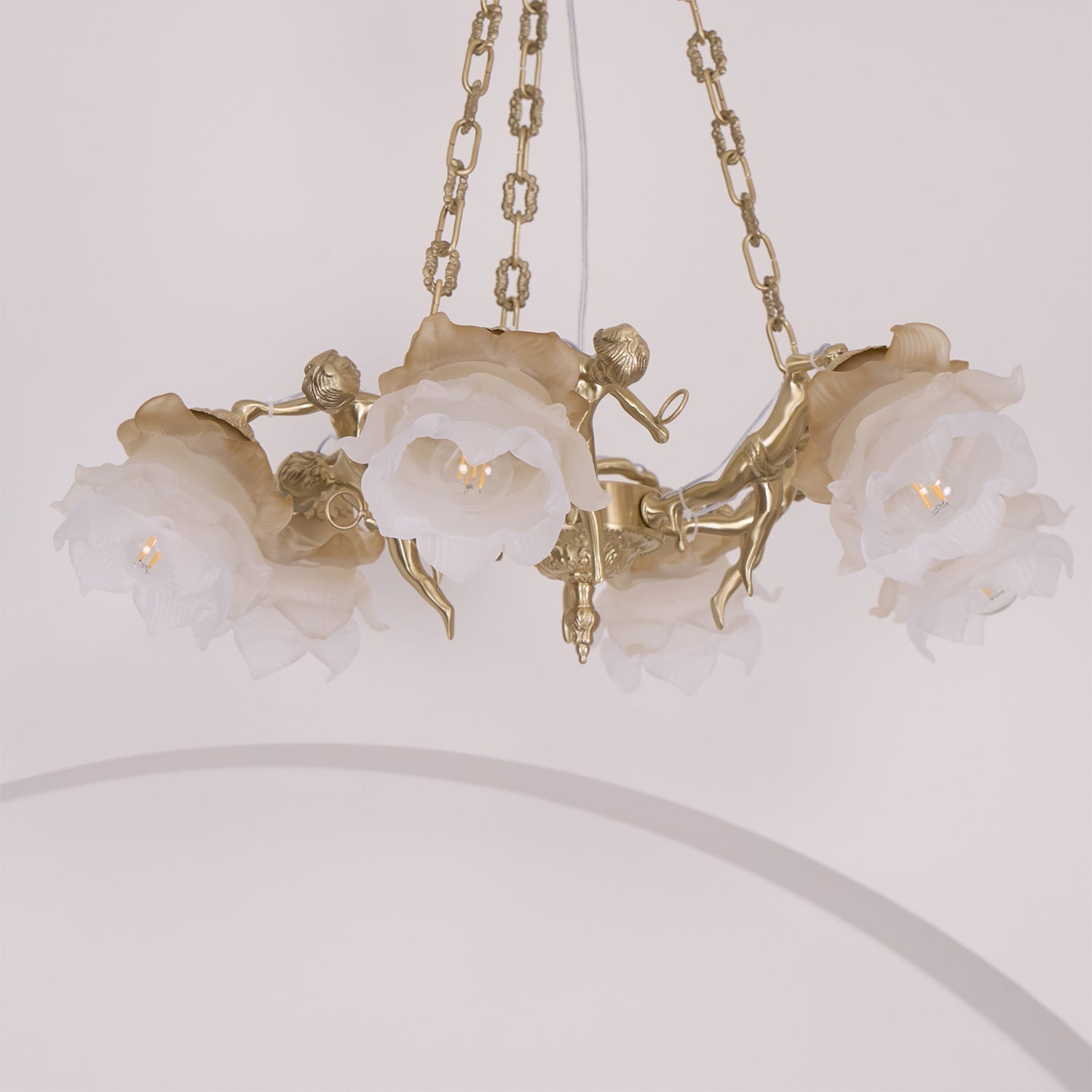 Putti Statuettes Brass Suspension - Letslighting