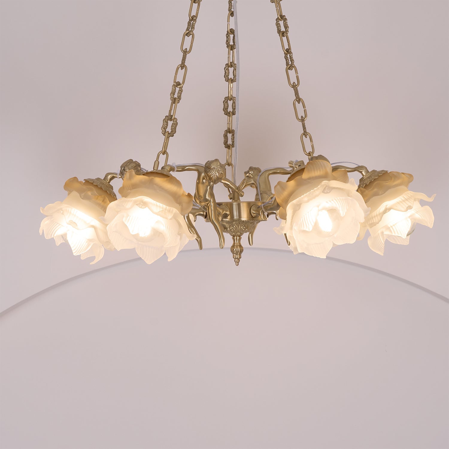 Putti Statuettes Brass Suspension - Letslighting