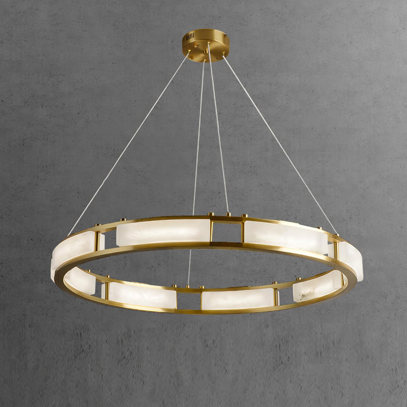 Symiria Luxury Alabaster Ring Pendant Light - Letslighting