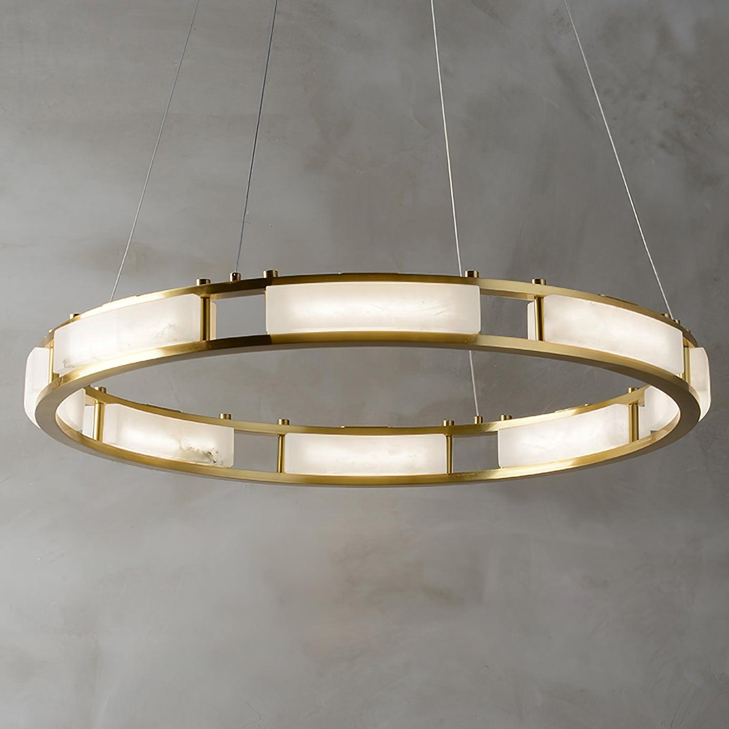 Symiria Luxury Alabaster Ring Pendant Light - Letslighting