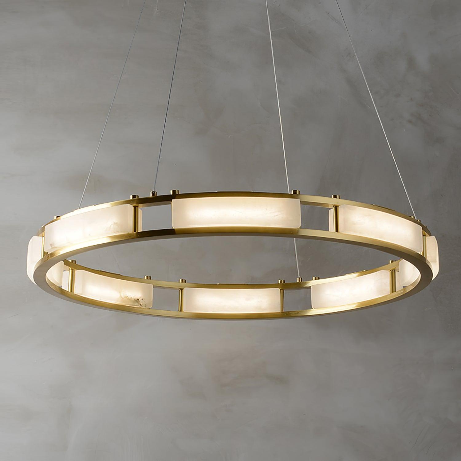 Symiria Luxury Alabaster Ring Pendant Light - Letslighting