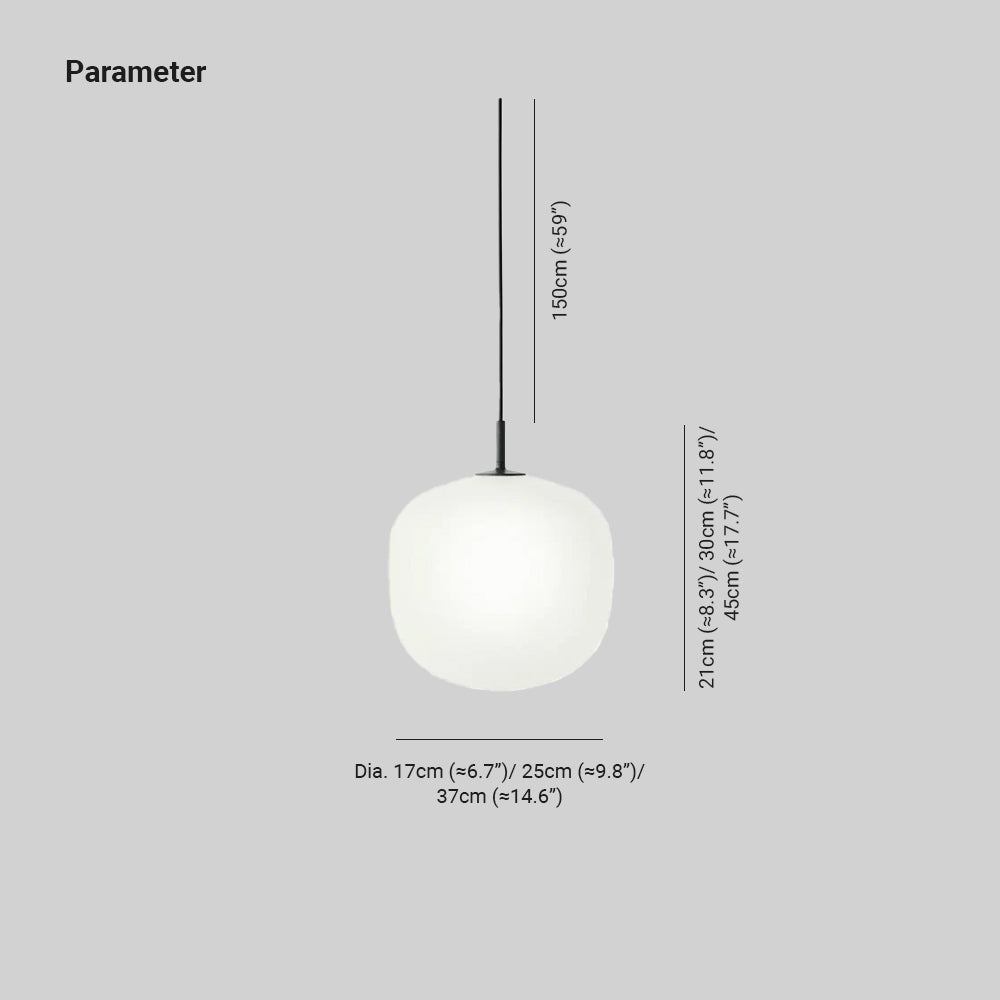 Valentina  Pendant Lamp Semi-transparent Glass