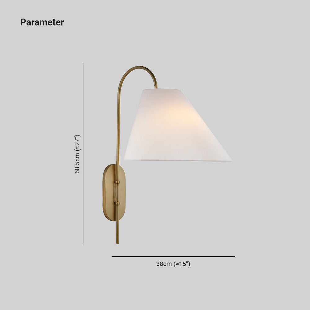 Cadence Vintage  Fabric Wall Lamp