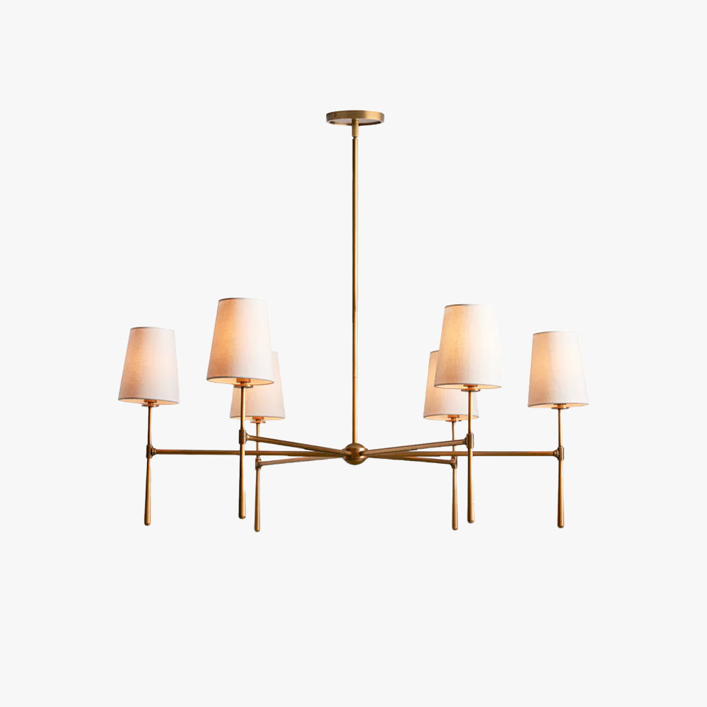 Silva Lámpara de Araña de 4/6 Cabezas Estilo Mid-Century