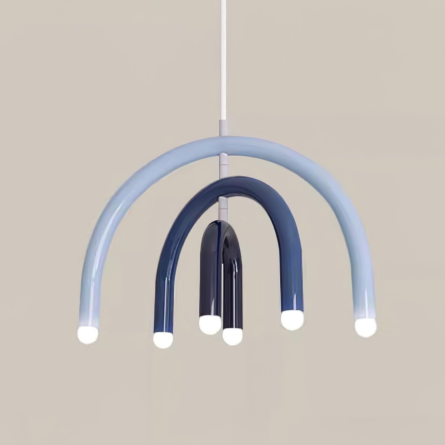 Pendant Lamp Rainbow Modern Metal Arc for Living and Dining Room - Letslighting