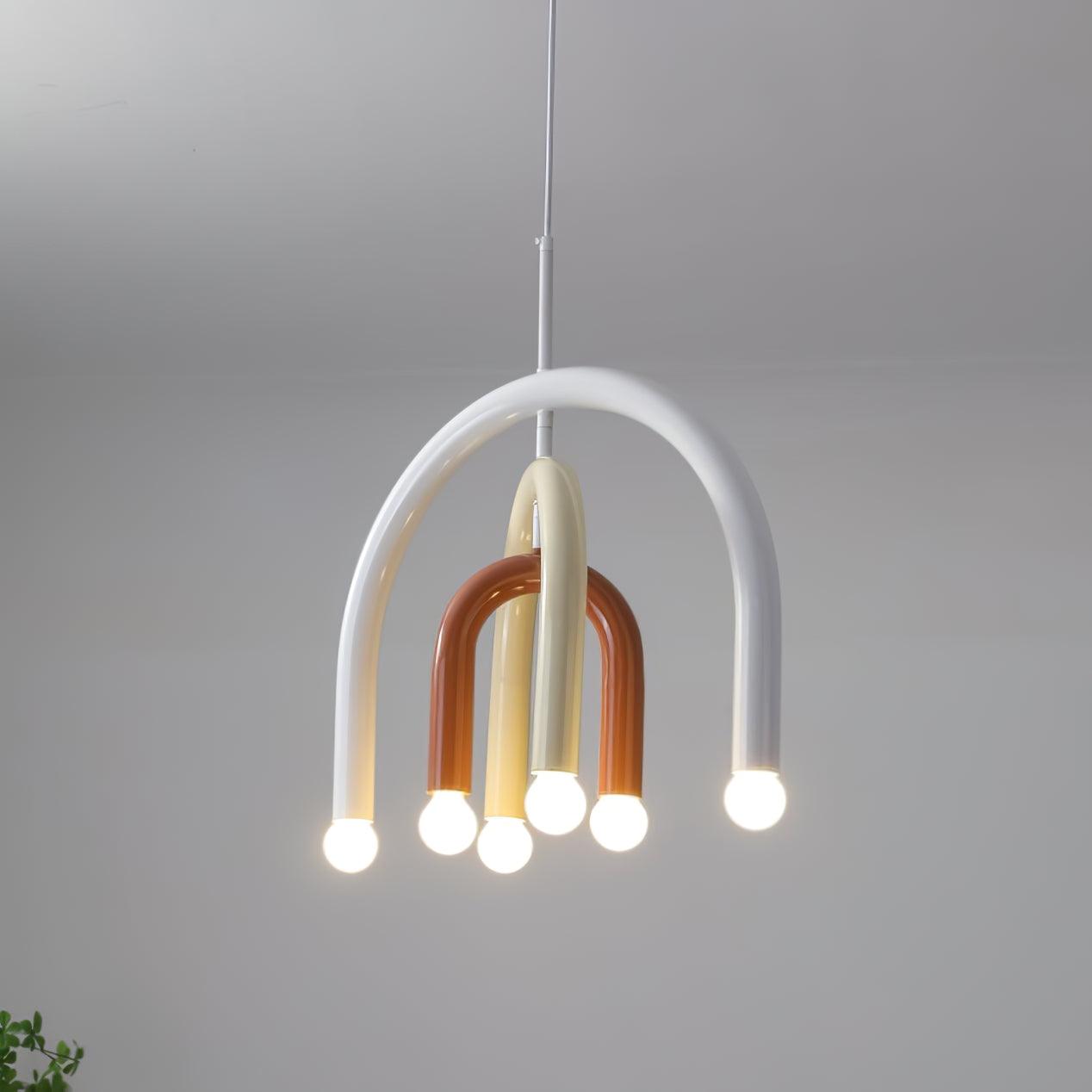 Pendant Lamp Rainbow Modern Metal Arc for Living and Dining Room - Letslighting