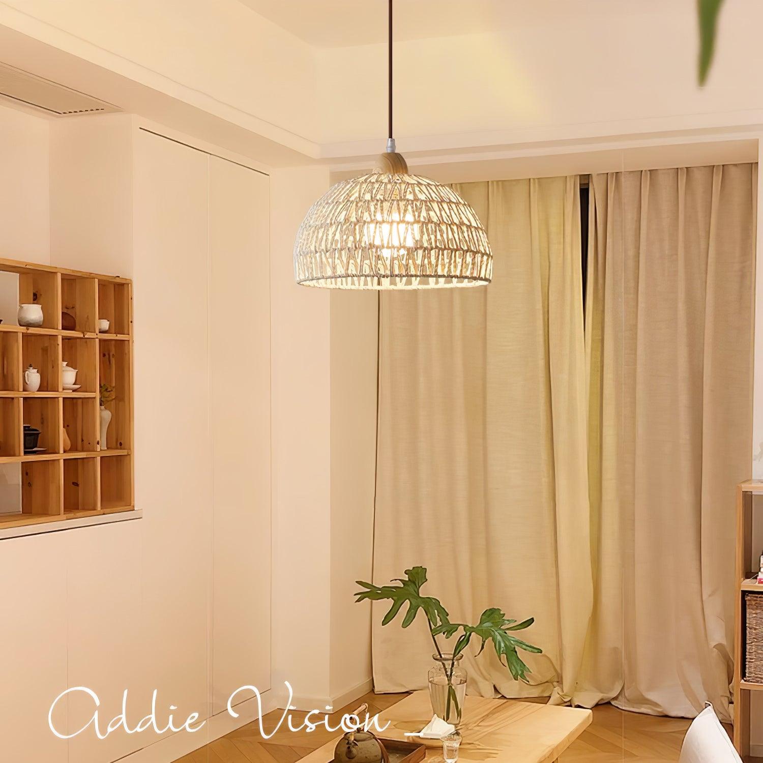 Rattan Arch Pendant Lamp - Letslighting