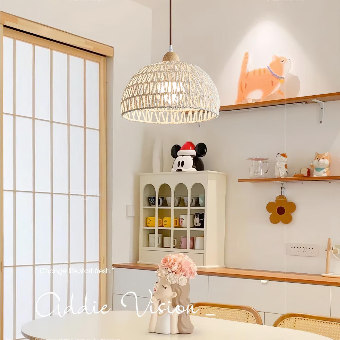 Rattan Arch Pendant Lamp - Letslighting
