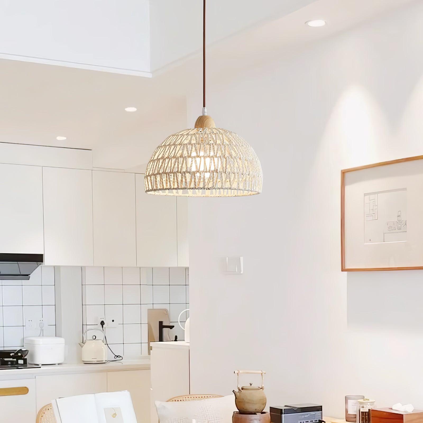 Rattan Arch Pendant Lamp - Letslighting