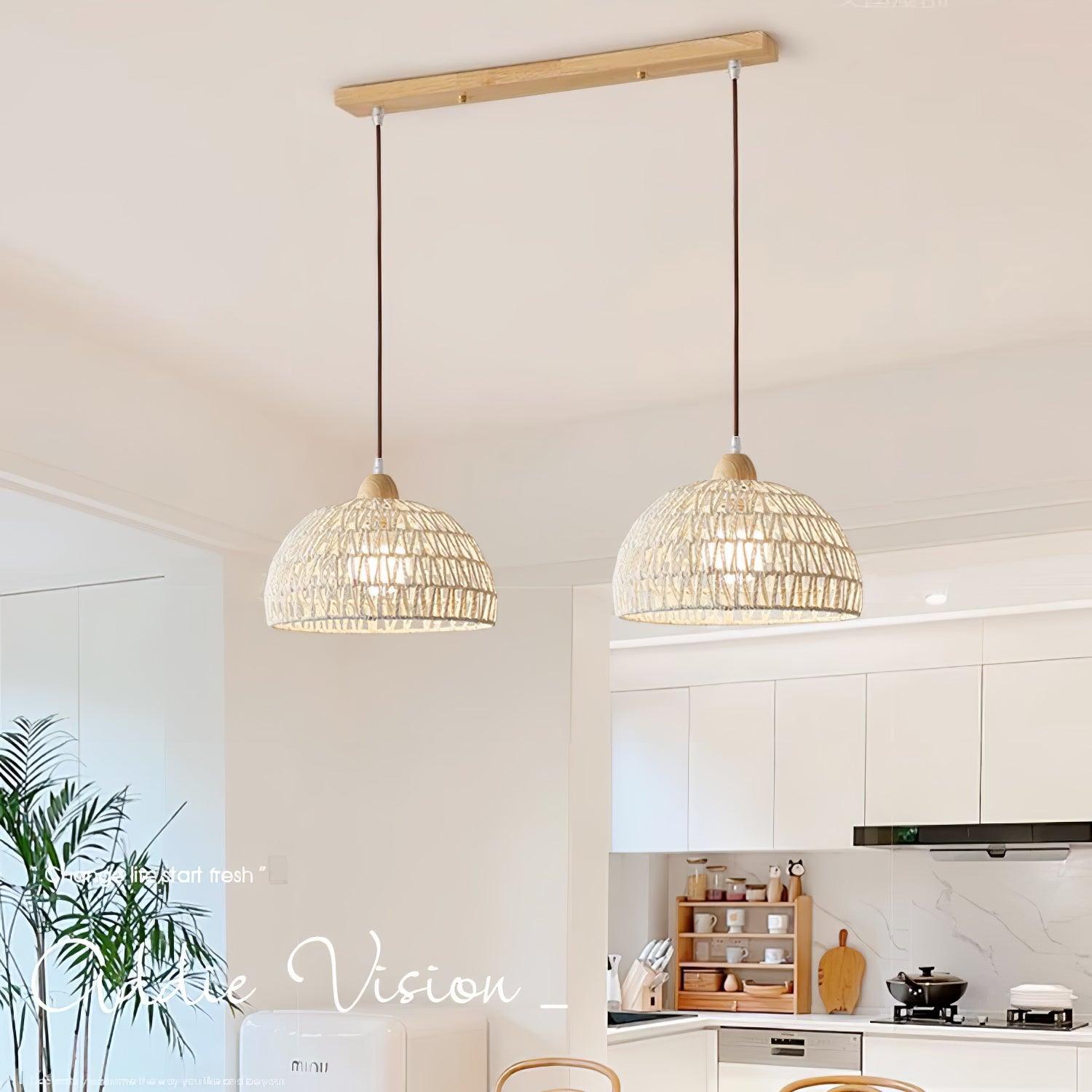 Rattan Arch Pendant Lamp - Letslighting
