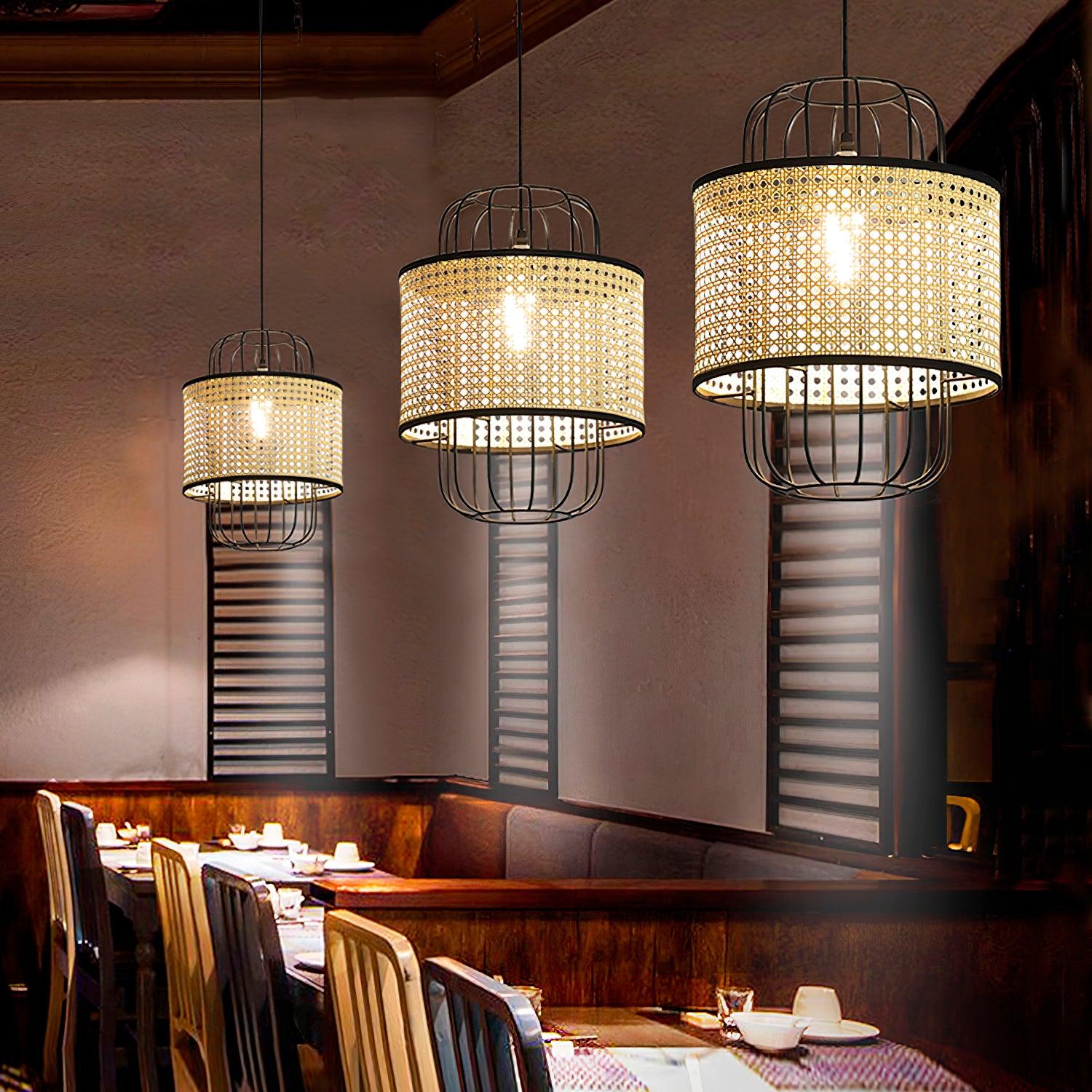 Rattan Aru Pendant Lamp - Letslighting