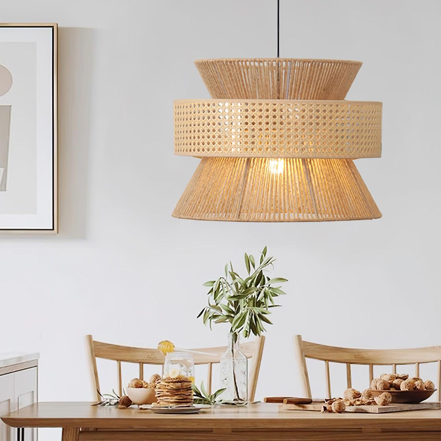 Aria Bohemian Bamboo Pendant Lamp - Letslighting