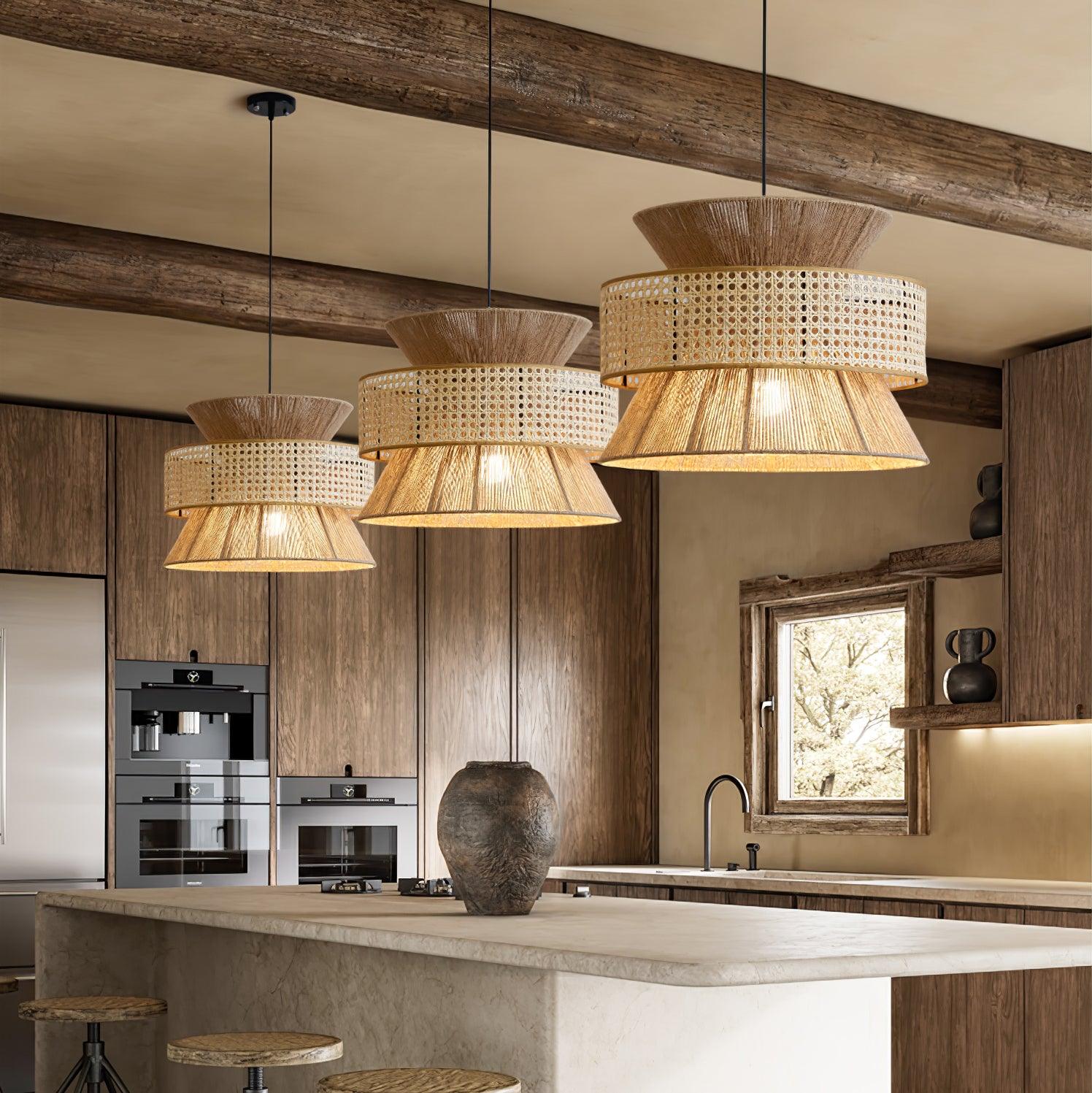 Aria Bohemian Bamboo Pendant Lamp - Letslighting