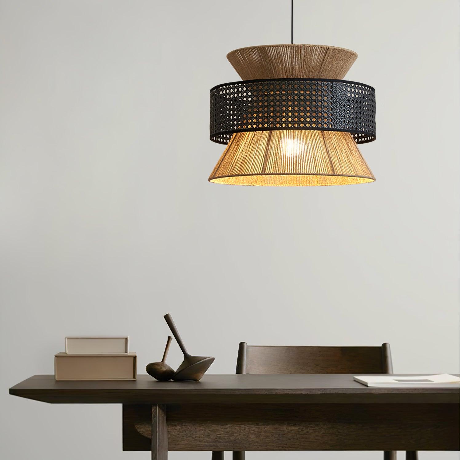 Aria Bohemian Bamboo Pendant Lamp - Letslighting