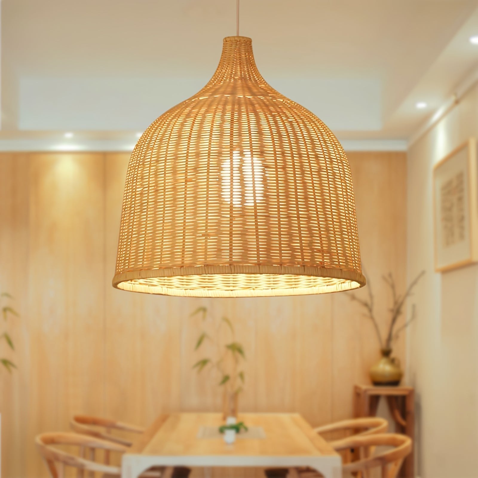 Rattan Pandent Light - Letslighting