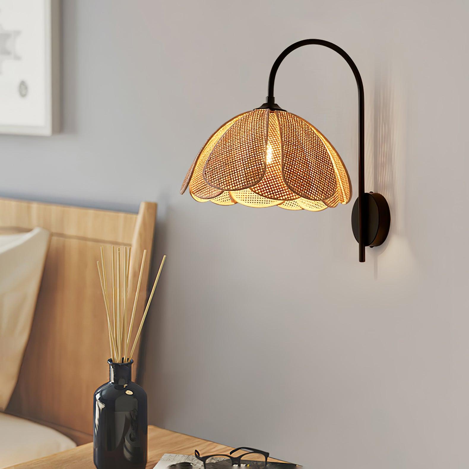 Rattan Petal Wall Lamp - Letslighting