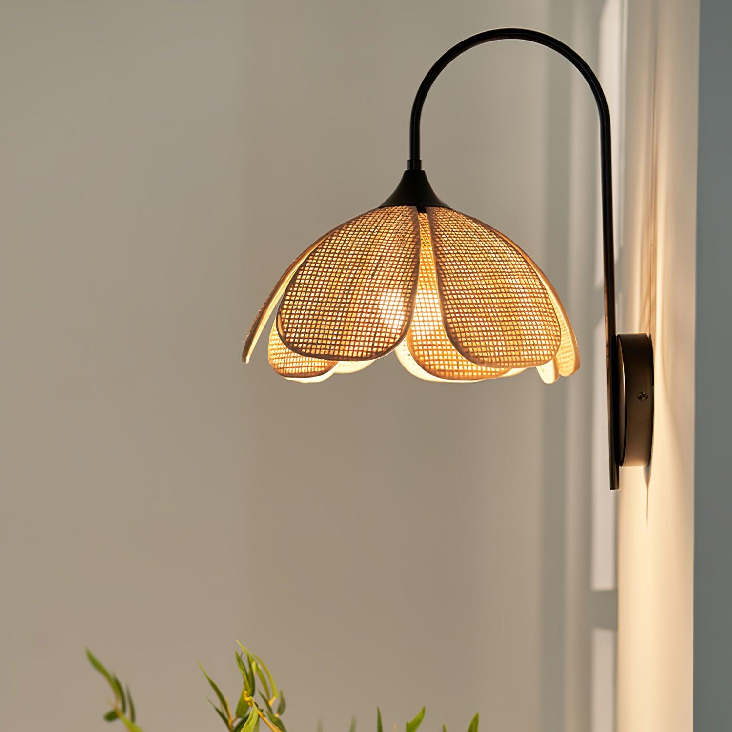 Rattan Petal Wall Lamp - Letslighting